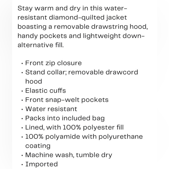 ♠️Kate spade Water  Resistant Hooded Jacket. Ladies size large - Picture 4 of 15